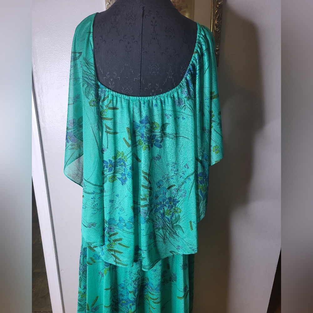 Vintage 70s Garden Goddess Dress - Picture 6 of 7
